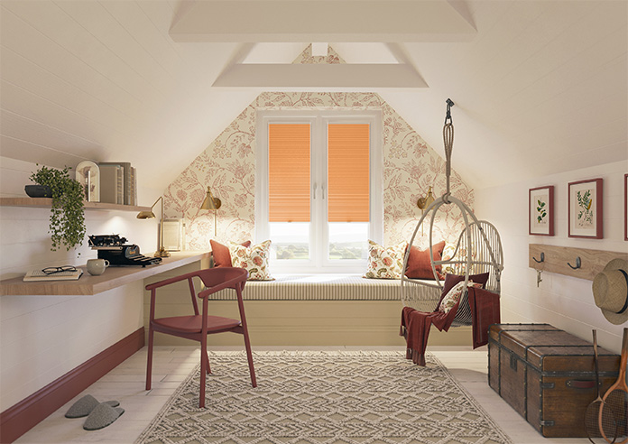 Umbra (Blackout), Orange - Stick Fit Honeycomb Blind - Image 8